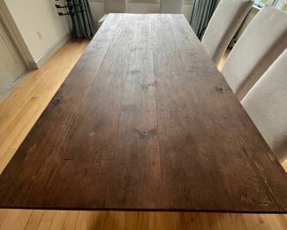 Dining Table with Restoration Hardware Slipper Chairs