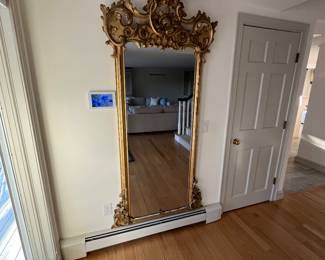 Large Antique Gilt Mirror
