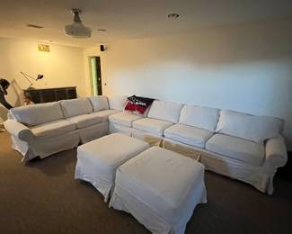 Large (8 person) Sectional with Ottomans