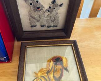 FRAMED NEEDLEWORK