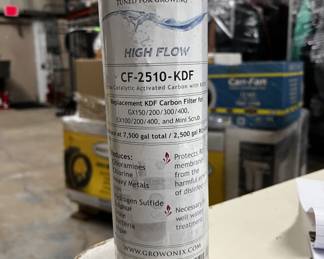 Growonix High Flow CF-2510-KDF, Ultra Catalytic Activated Carbon Filter KDF Carbon Filter