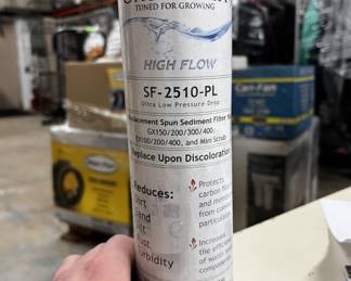 Growonix High Flow SF-2510-PL, Ultra Low Pressure Drop Spun Sediment Filter