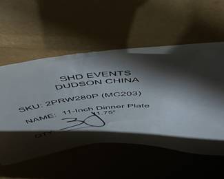 Lot 24 | (30) 11.75" Dudson Dinner Plate (6) 10" Dudson P
