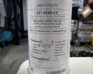 Growonix High Flow CF-4510-CC, High Performance Coconut Shell Carbon Filter