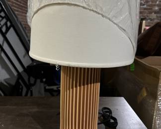 Lot 61 | Ceramic Cylindrical Table Lamp

