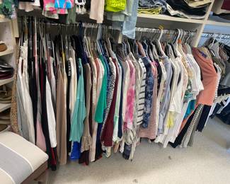 Tons of shirts again most all are small 