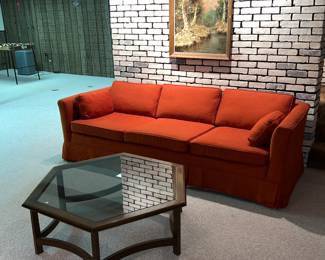 Vintage orange sofa