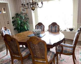 Dining room table and chairs