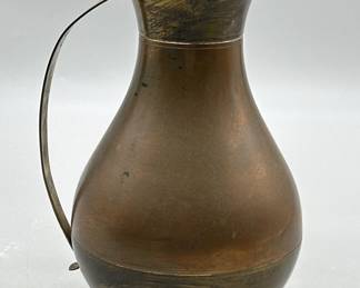 Vintage Coated Brass Ewer Pitcher from Holland