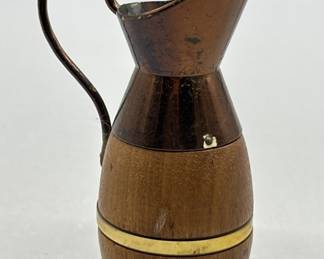 Mini Wood Barrel Cream Pitcher
