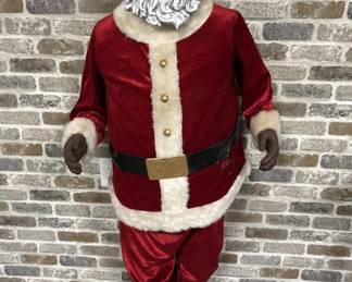 Floor Standing 58in Black Santa