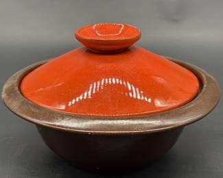 Vintage MCM Frankoma Pottery Lidded Baker's Dish