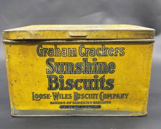 Vintage Graham Crackers Sunshine Biscuits Tin