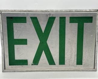 Commercial Green Exit Sign