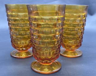 (3) Mid Century Whitehall Gold by Colony Iced Tea