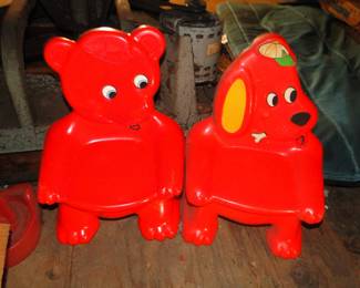 Vintage children's chairs