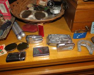 Lighters, sunglasses