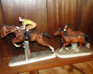 Vintage horse statues