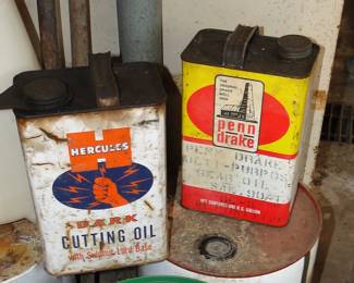 Old oil cans