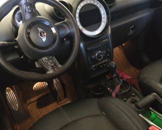 INSIDE OF MINI COOPER