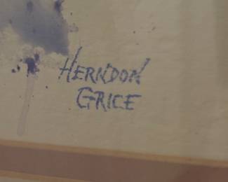 Detail of Signature of Watercolor