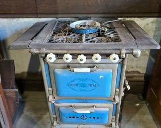 Antique Quick Meal gas stove.
Quick Meal was a brand of stoves made by the Ringen Stove Company in St. Louis, Missouri.
The company was founded in 1872 and produced a range of stoves, including gas, wood, and coal-burning models.