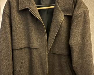 Pendleton Brown/Tan Herringbone Bomber Jacket – Size Small