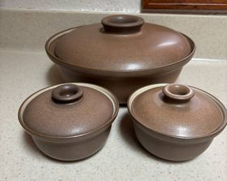 Edith Heath Ceramics Pottery Casserole Bowls