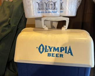 Set of 3 Olympia Beer Kan-Handler Koozies, Olympia Beer Covey Swinger Picnic Cooler
