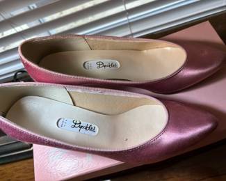 Dyeables Pink Satin Kitten Heels