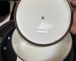 Le Creuset White Enameled Dutch Oven #16