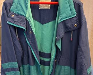 1980's Members Only Color Block Windbreaker Jacket