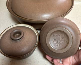 Edith Heath Ceramics Pottery Casserole Bowls