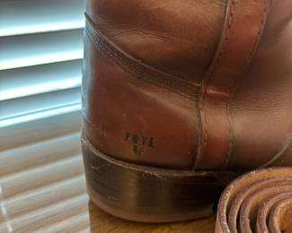 Frye Brown Leather Riding Boots - Size 9 1/2 D