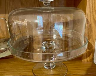 Glass Pedestal Dome Cake Stand