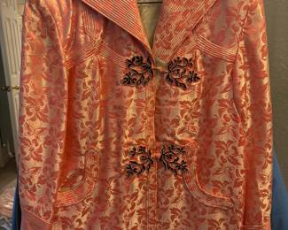 Asian Style Pink Brocade Jacket