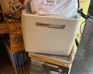 Coleman Personal 24 Cooler, Presto Preservation 800 Pressure Canner