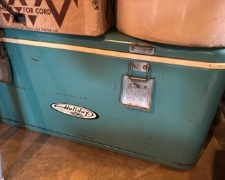 Turquoise Thermos Holiday Ice Chest
