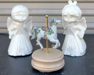 Porcelain Angels And Music Box