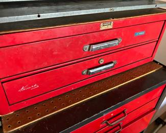 Red Kennedy Kits Tool Box W Tools