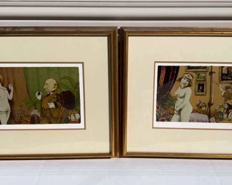 Charles Bragg Art Set Signed