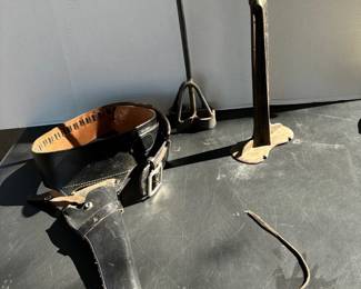 Blacksmith Shoe Iron Form, Cattle Prod, Gun Holster