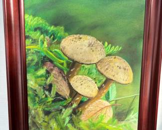 Mushroom Oil Painting