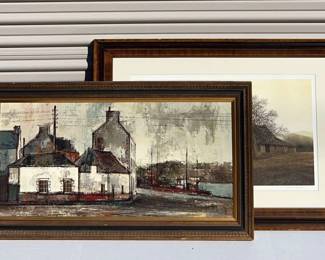 Painting and Print Signed Robert Sugita Frank