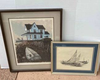 AP Print Nautical Print Signed Robert James Pailthorpe