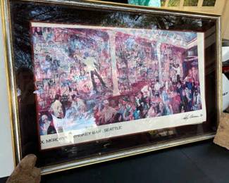 McRorys Whiskey Bar Signed By Leroy Neiman