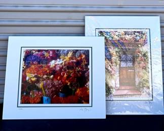 NbrdSigned French Photographs 1987 La Botte and 1994 Flower Cottage