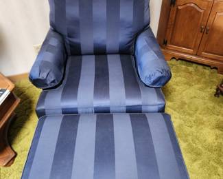 Ethan Allen chair and ottoman