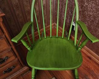 Ethan Allen Green Rocker