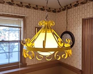 Vintage Swag yellow lamp